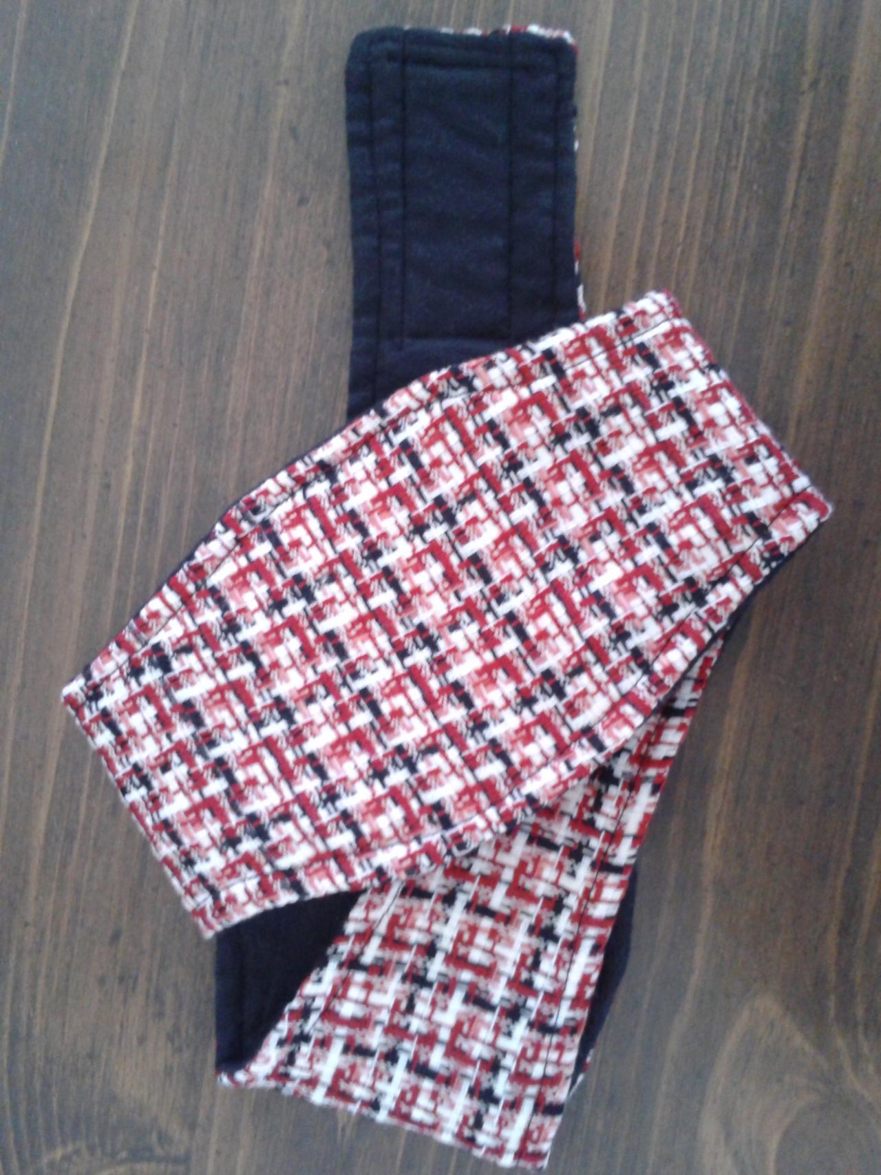 Plaid Weave Belly Band For Male Dogs